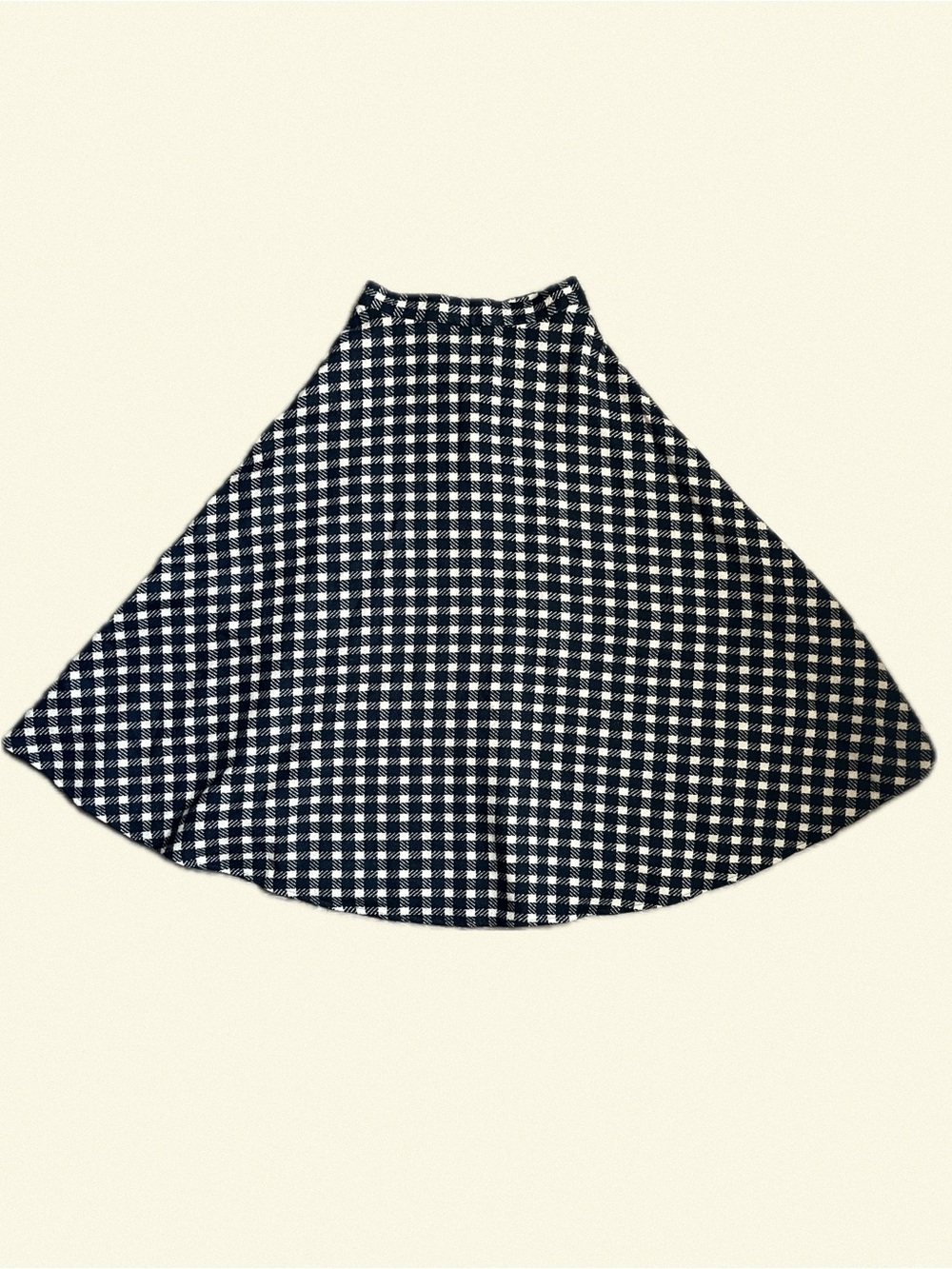 Vintage Anne Klein plaid/ gingham Maxi Skirt